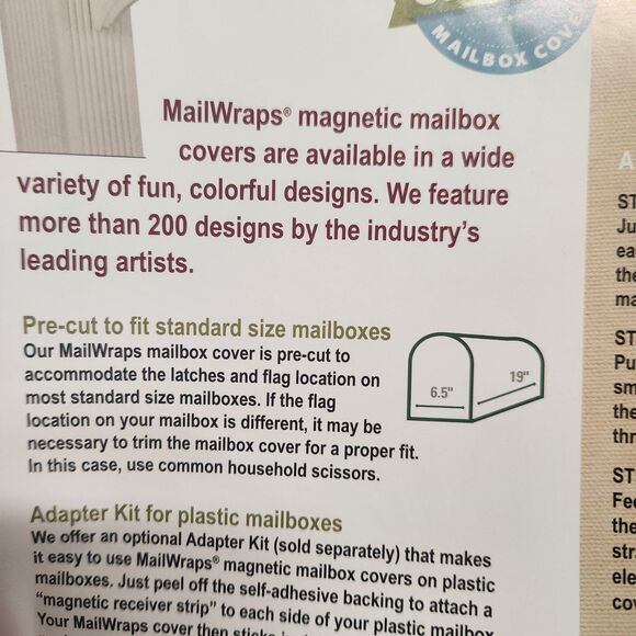 Merry Christmas Mailwraps Mailbox Cover Vinyl Magnetic New Old Stock Cardinal - Picture 6 of 8